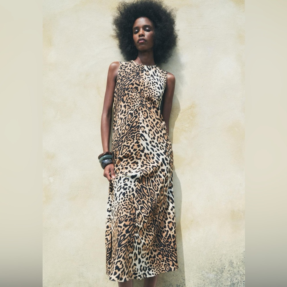 Zara women’s cheetah dress